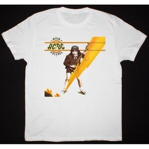 ACDC White Graphic cotton T-Shirt